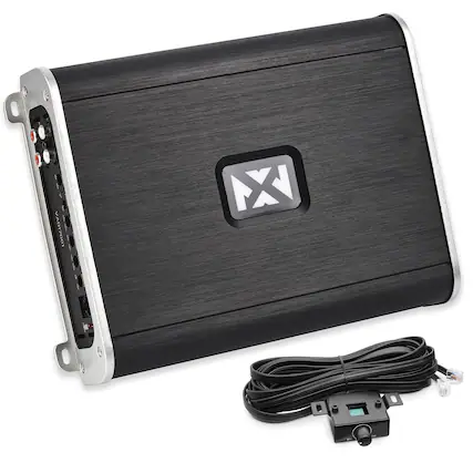 Front. NVX - VAD17001 Monoblock Class D Amplifier 1700W RMS High Power, 1/2/4-ohm Stable, Bass Boost, for Car/Marine/UTV/Motorcycle.