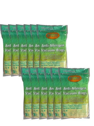 Anti-Allergen Vacuum Bags  
Ant Ant Ant An An  
Vac Vac Vac Va Va  
Hoover Futura, Spectrum Wind Tunnel Canister S 3 3  
Ant Ant Ant An Ant  
Vac Vac Vac Va Vac  
Hoover Futura, Spectrum Wind Tunnel Canister S 5 5