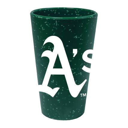 Front. WinCraft - Athletics 16oz. Team Color Silicone Pint Glass - Multicolor.