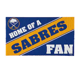 Evergreen Enterprises - Buffalo Sabres 16" x 28" Coir Logo Doormat - Multicolor