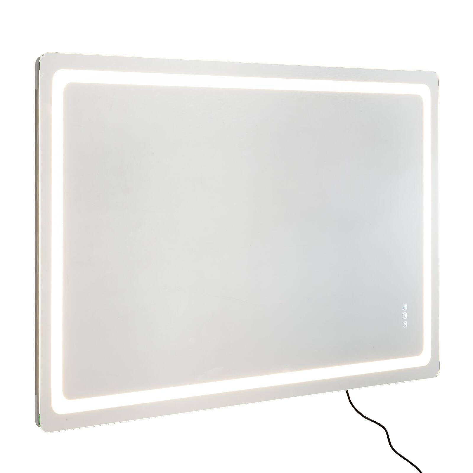 VEVOR - LED Bathroom Mirror, 36" x 60" LED Bathroom Vanity Mirror with Frontlit and Backlit, Anti-Fog Memory Mirror with Lights - Gray and white