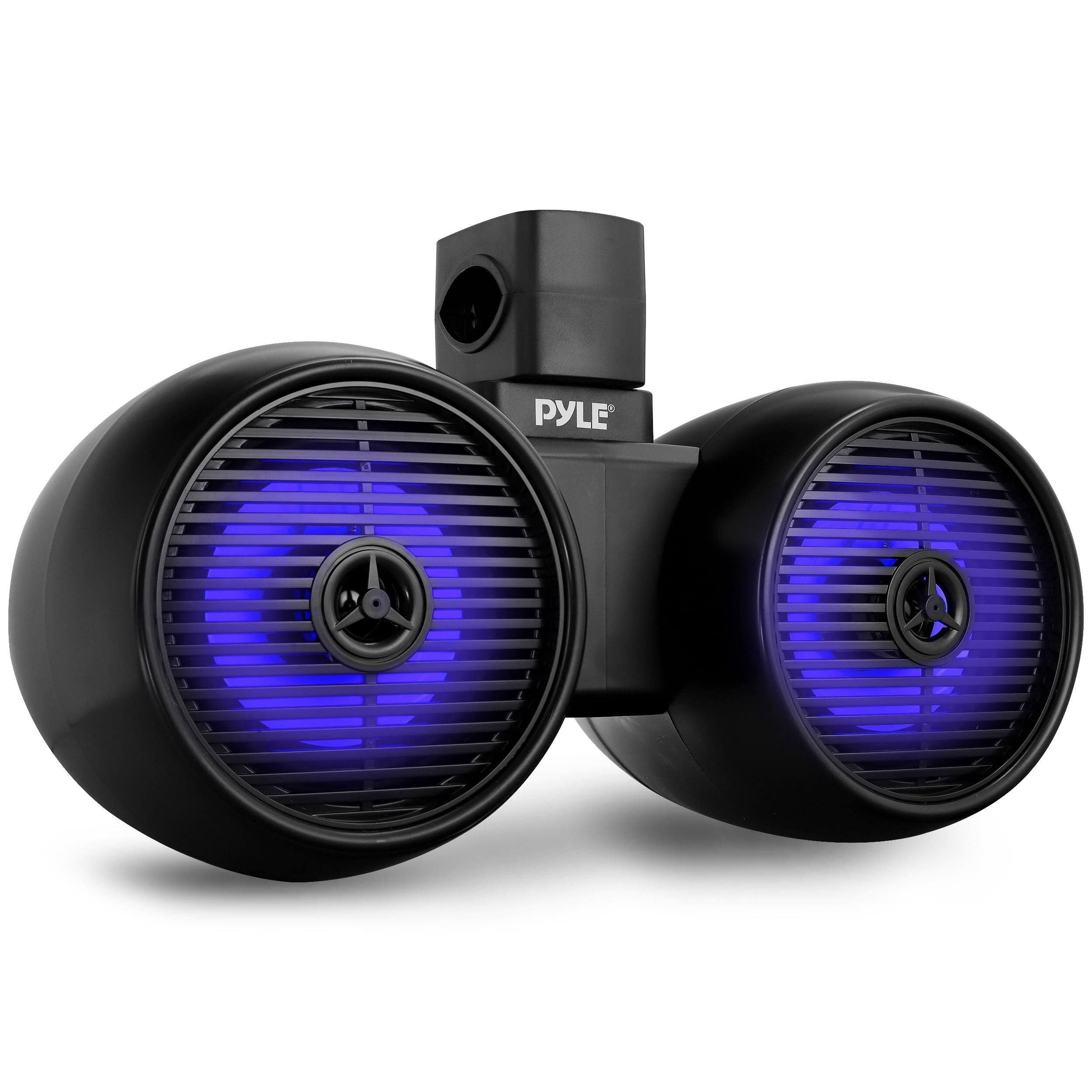 Front. PYLE - Pyle Dual Bluetooth Off-Road Speakers - 6.5” 200W - None.