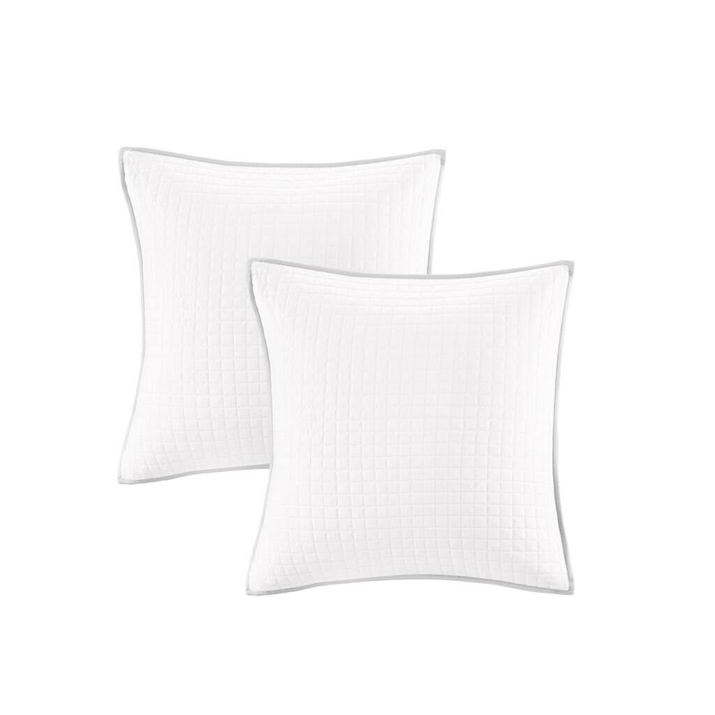 Alt View 3. Gracie Mills - Gracie Mills Mikel Chenille Dot Cotton Jacquard Comforter Set with Euro Shams and Throw Pillows - Grey.