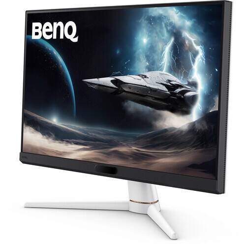Alt View 2. BenQ - MOBIUZ EX271 27" FHD 180Hz Gaming Monitor 1ms 1000:1 FreeSync HDMI & DisplayPort Integrated USB Hub, KVM & Speakers - White.