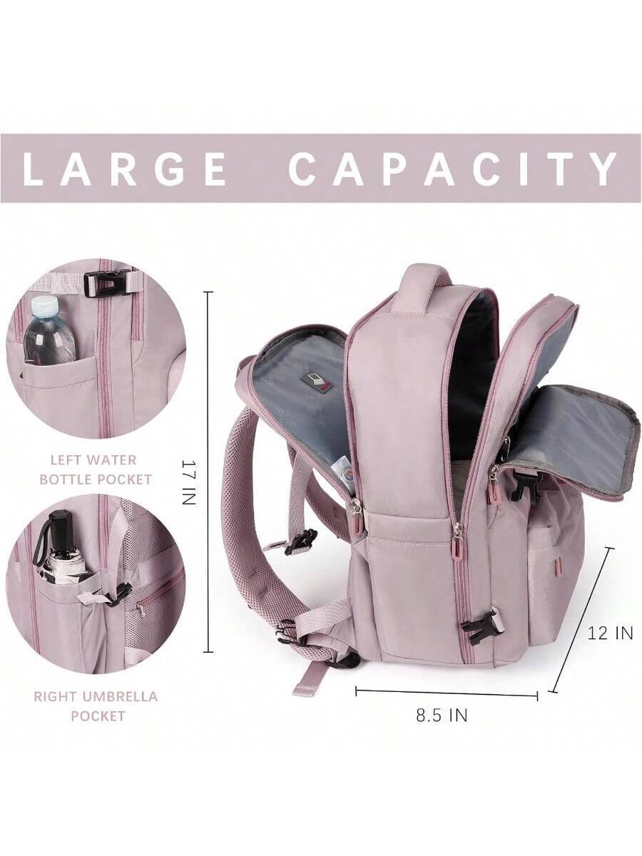 LARGE CAPACITY

LEFT WATER BOTTLE POCKET 17 IN

RIGHT UMBRELLA POCKET 8.5 IN

12 IN