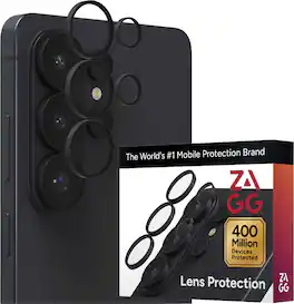 ZAGG - InvisibleShield Glass Elite Anti-Reflective Lens Protector for Samsung Galaxy S26 Ultra - Black