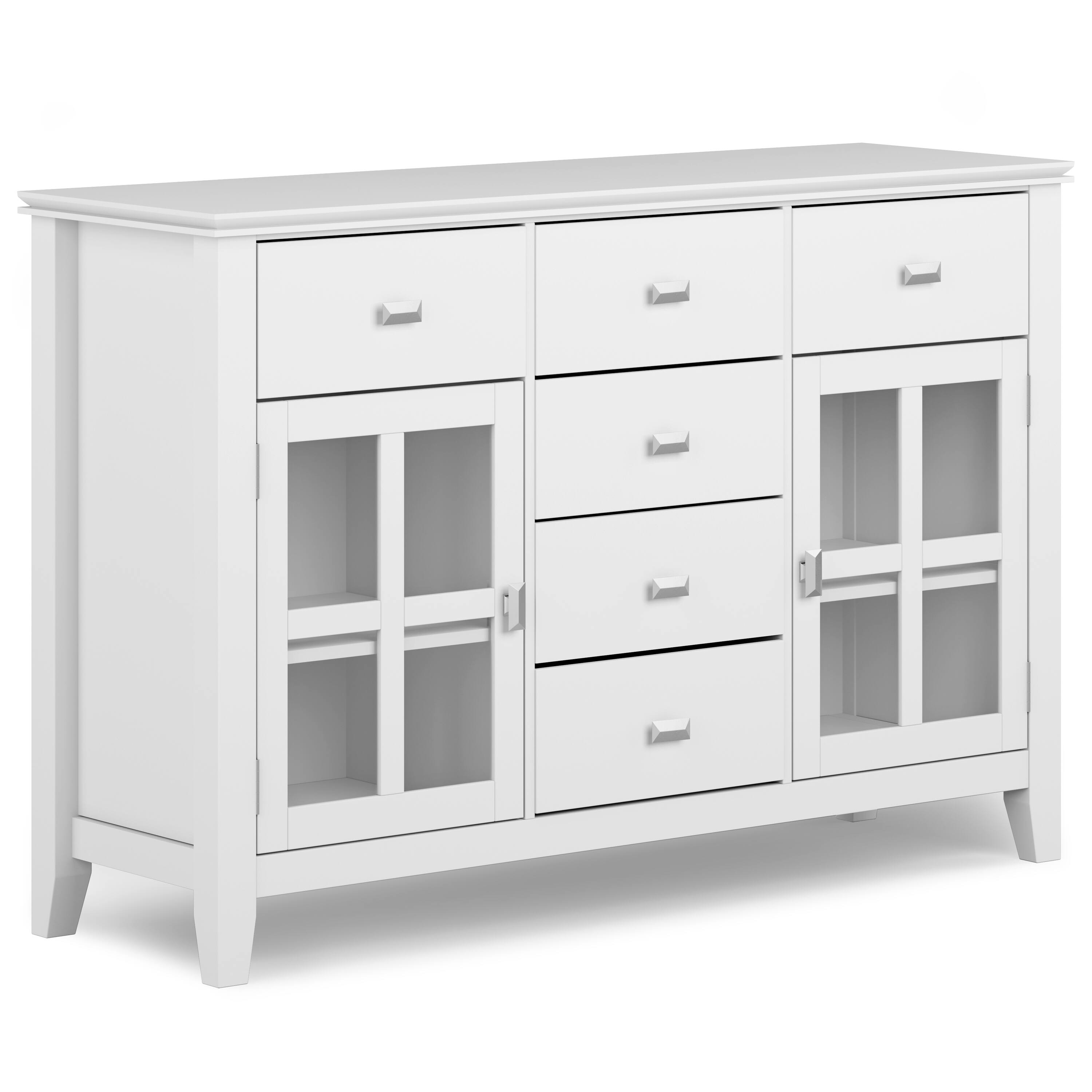 Front. Simpli Home - Artisan Sideboard Buffet - White.