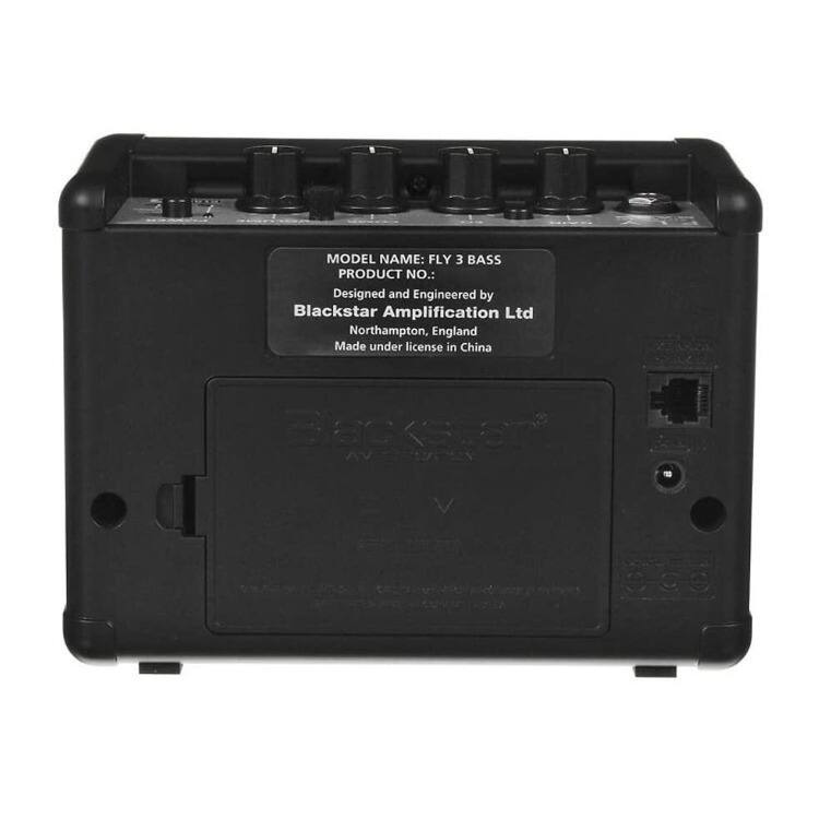 MODEL NAME: FLY 3 BASS  
PRODUCT NO.:  
Designed and Engineered by Blackstar Amplification Ltd  
Northampton, England  
Made under license in China