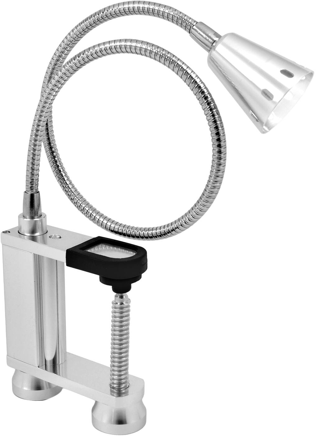 Front. Sorbus - LED Magnetic Base light with gooseneck & weather resistant - Silver.