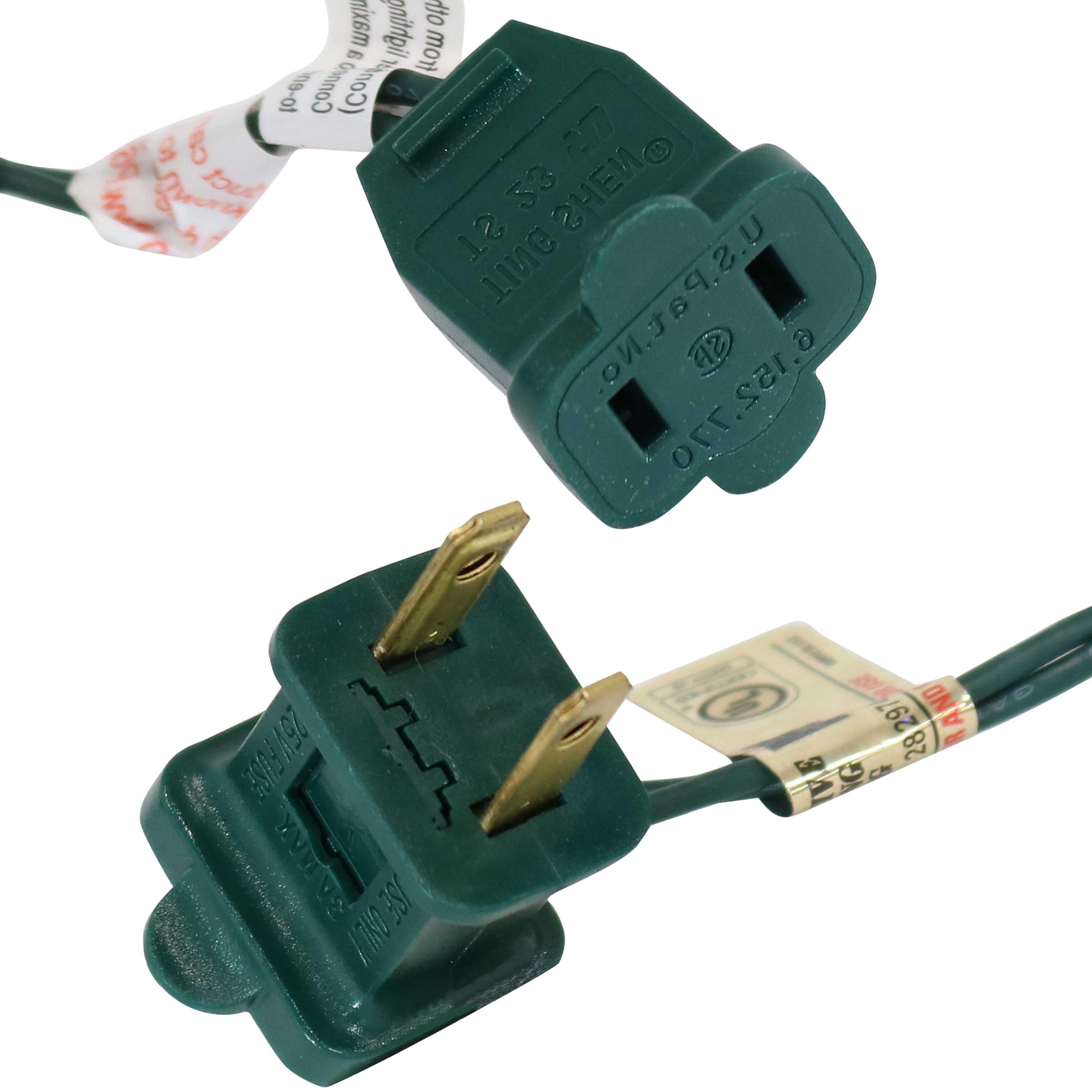 Sure, here is the corrected and grouped text from the image:

**Top Plug:**
- 220V 50/60Hz
- 10A
- 250V
- 10A
- 250V
- U.S. Pat. No. 6,152,770
- 26V
- E
- FUST M
- 1 JSE /7KO
- 20
- 28297
- AND
- 28
- R
- VE
- 3
- G
- C
- V

**Bottom Plug:**
- 220V 50/60Hz
- 10A
- 250V
- 10A
- 250V
- 28297
- RAMD
- 28297
- 28297
- 28297
- 28297

**Label on Top Plug:**
- CONN
- CONN
- CONN
- CONN
- CONN
