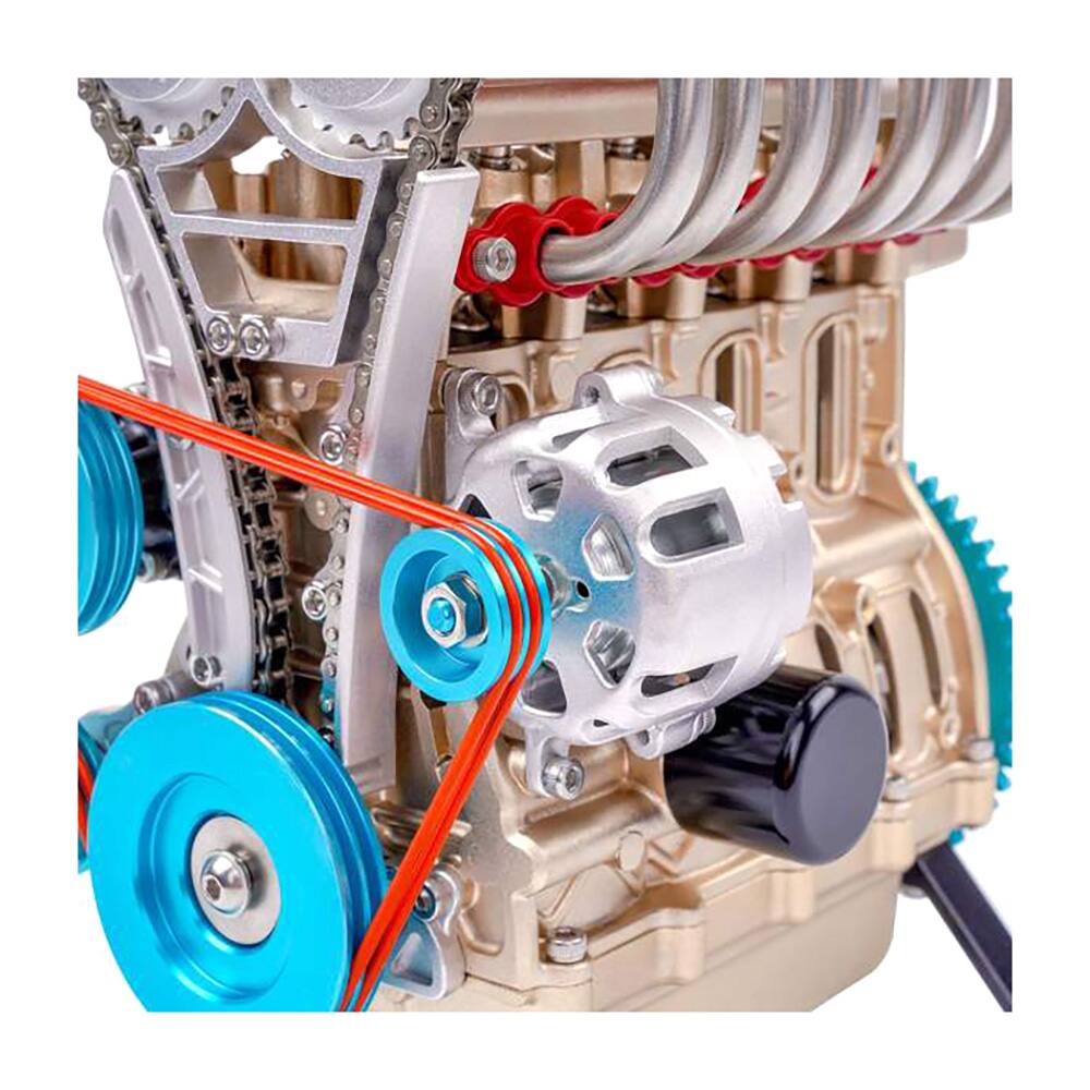 Alt View 9. Motorcity Classics - Model Kit 4-Cylinder Die-Cast Engine Model Kit by Motor City Classics.