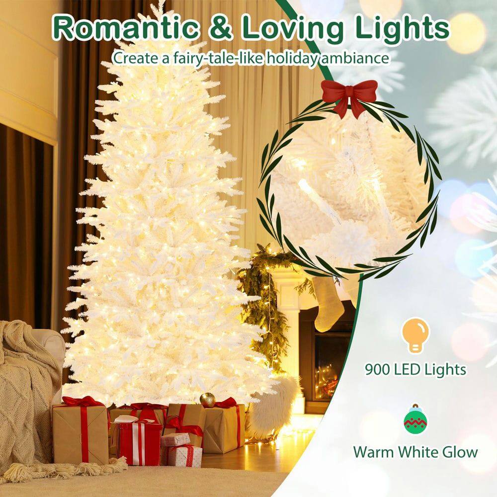 Romantic & Loving Lights  
Create a fairy-tale-like holiday ambiance  

900 LED Lights  
Warm White Glow