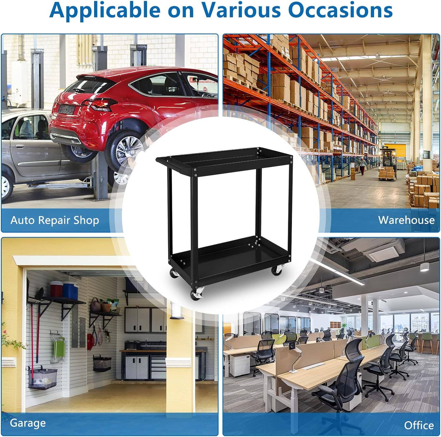 Applicable on Various Occasions

- Auto Repair Shop
- Warehouse
- Garage
- Office