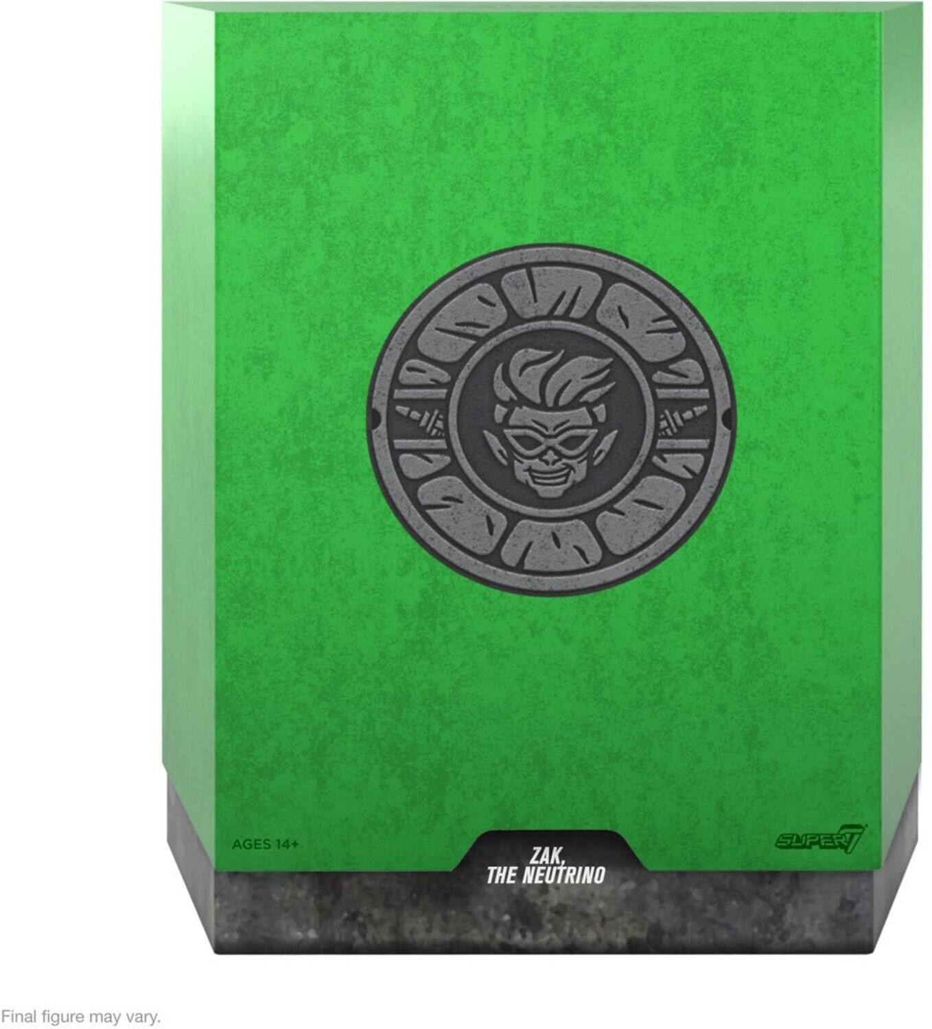 AGES 14+ ZAK, THE NEUTRINO SUPER. Final figure may vary.