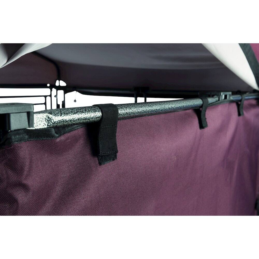 Alt View 2. TRIXIE - Dog Kennel Sunshade, All Weather Side Panel, Fits Kennel, Burgundy - Burgundy.