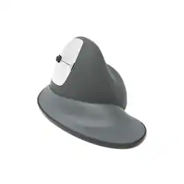Goldtouch - Semi-Vertical Wireless Ergonomic Mouse (Left-Handed, Medium) – 2.4GHz USB Dongle, Adjustable Weight, 6 Buttons - Wireless - Black/Silver