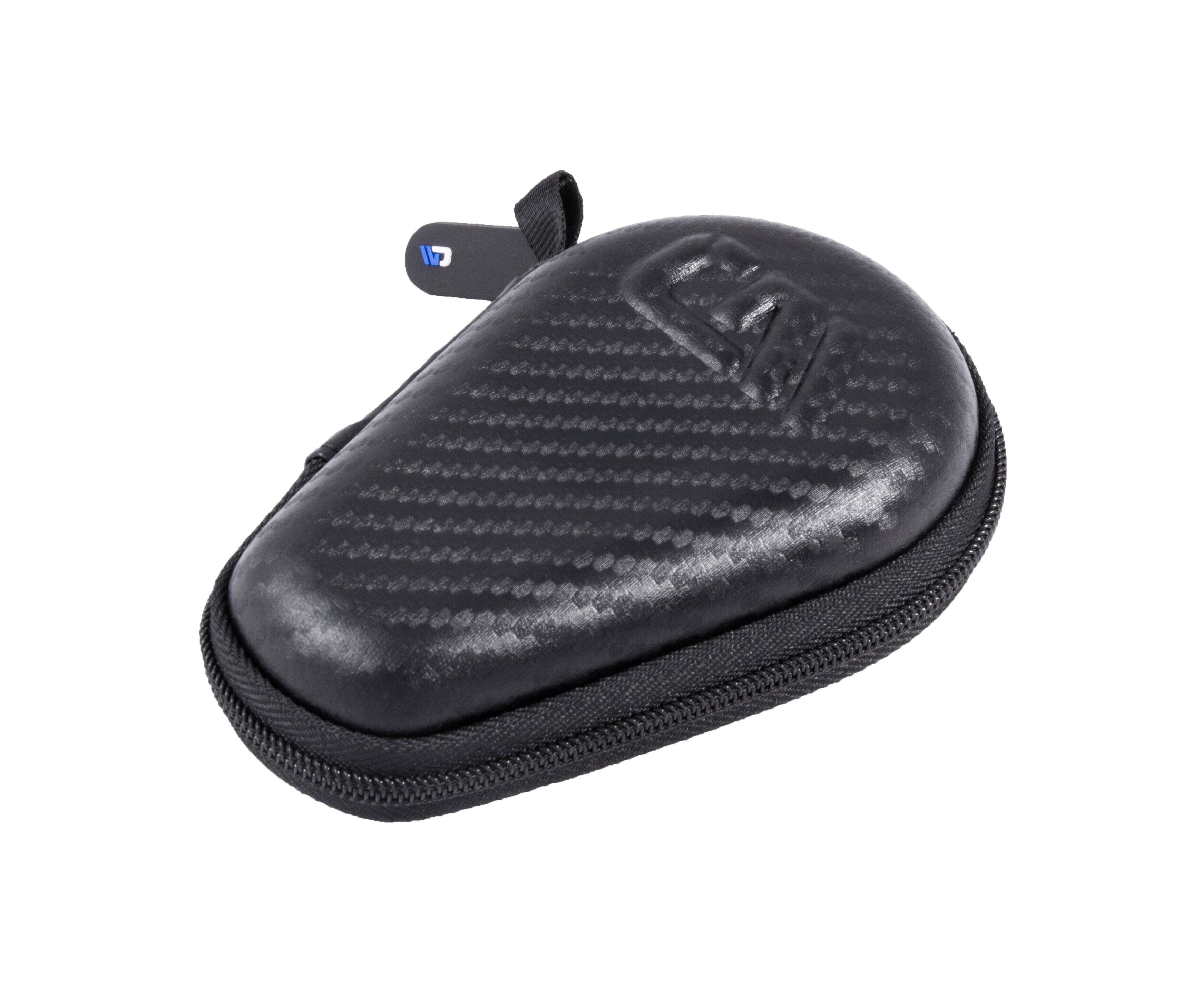 Alt View 5. CASEMATIX - Watch Box Travel Case for Stainless Steel Metal Band Mens and Womens Watches , Up To 56mm - Black.