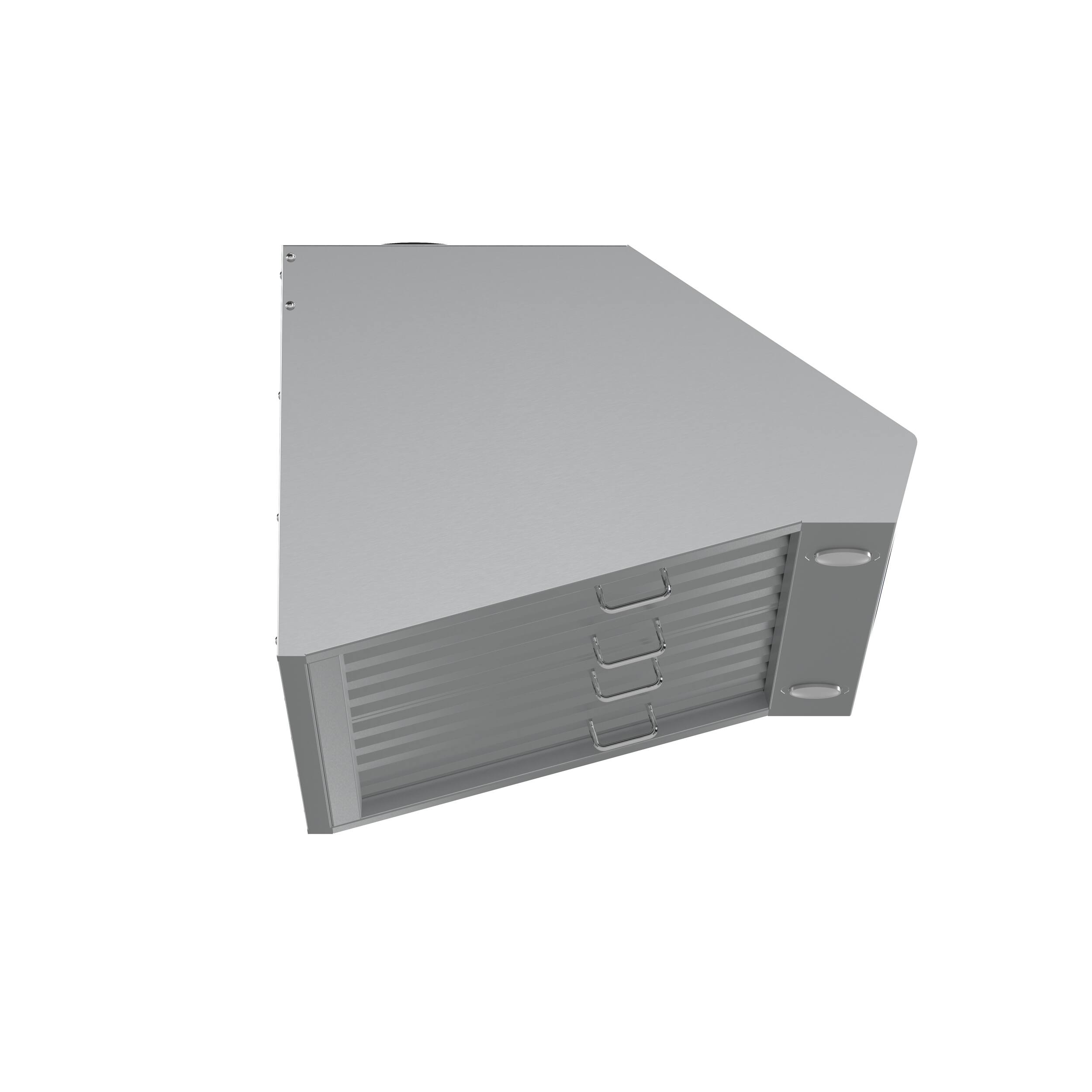 Left. Forno Appliances - Palazzo 30" Wall-Mounted Ducted Ventilation Range Hood - Silver.