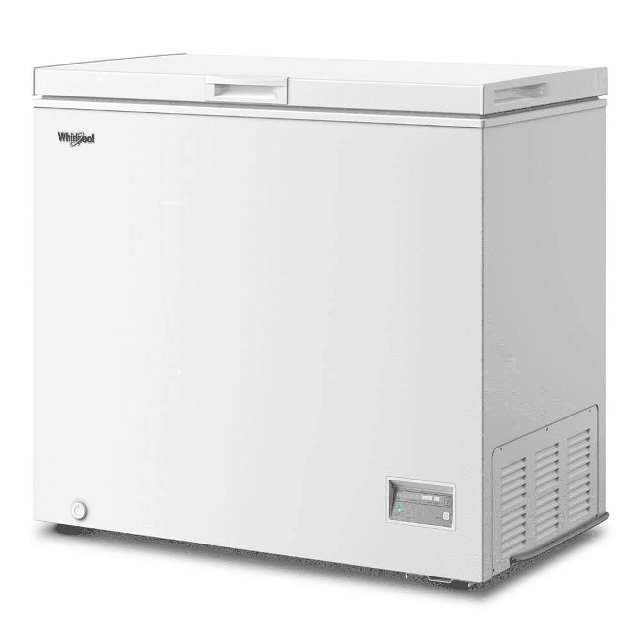 Left. Whirlpool - Whirlpool 5 cu. ft. Chest Freezer with 1 Storage Basket - White.