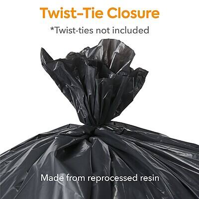 Twist-Tie Closure  
*Twist-ties not included  

Made from reprocessed resin