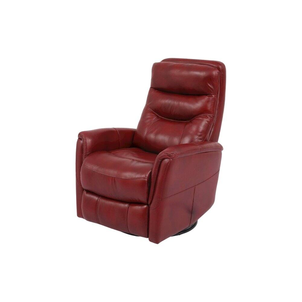 Angle. Starlight Canyon Home - Rouge Recliner Nursery Glider – Elegant Boucle Chairs for Comfort - Red.
