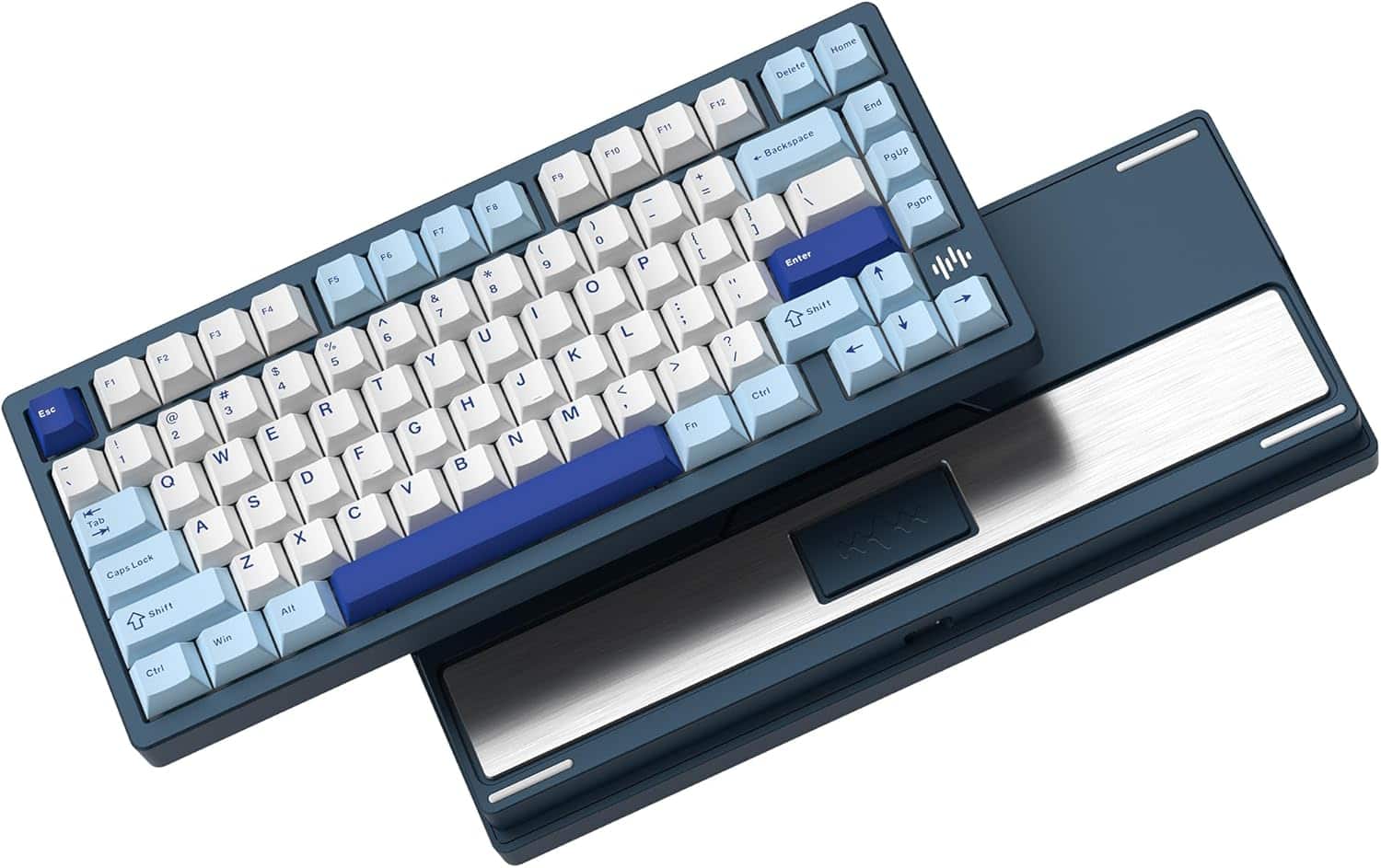 Womier - RD75 Pro 75% Wireless Gaming Keyboard QMK/VIA Tri-Mode Mechanical Key Board Custom Hot Swappable with RGB - Blue