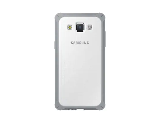 Front. Samsung - Samsung Galaxy A3 Protective Cover I Color: Grey - Grey.