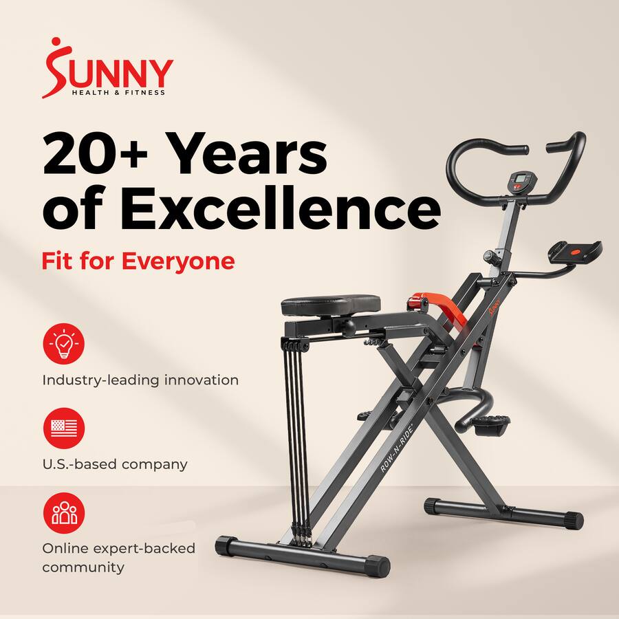Machine Smart Track Sunny Health & Fitness SMART Row N Ride® Plus Assisted Squat Machine ...