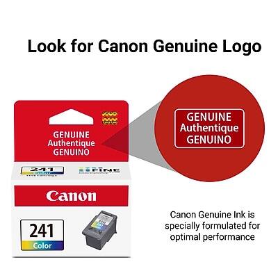 Look for Canon Genuine Logo

GENUINE Authentique GENUINO

241

Canon 241 Color

Canon Genuine Ink is specially formulated for optimal performance