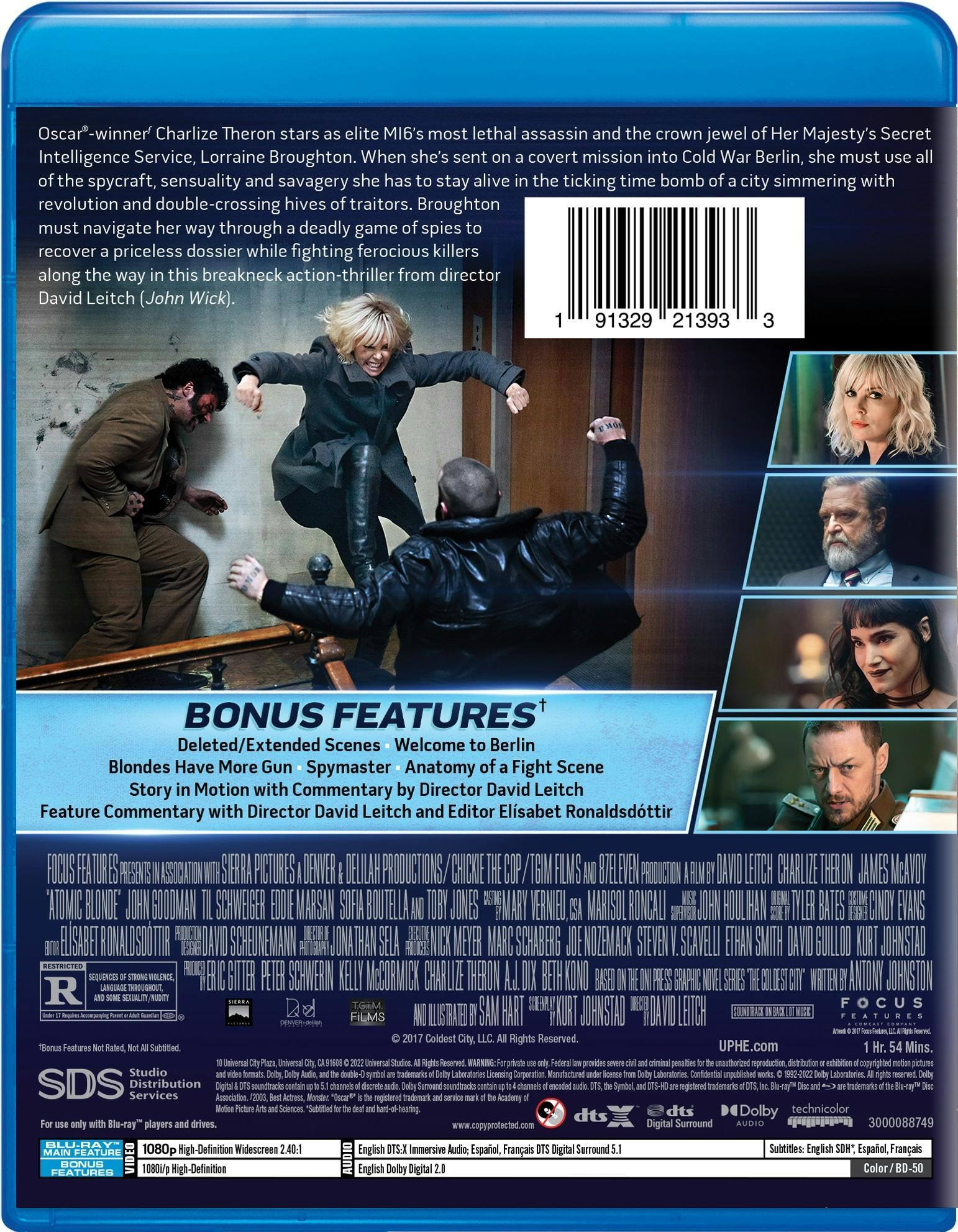 Back. Atomic Blonde [Blu-ray].