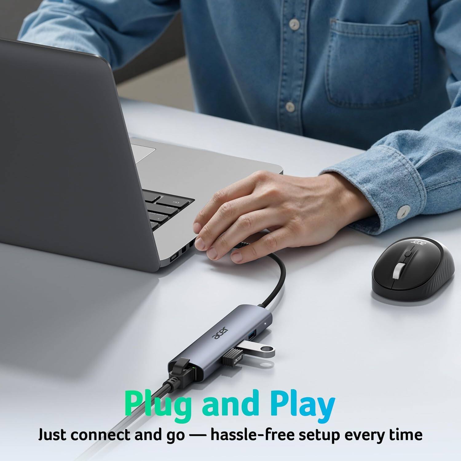 Plug and Play  
Just connect and go — hassle-free setup every time