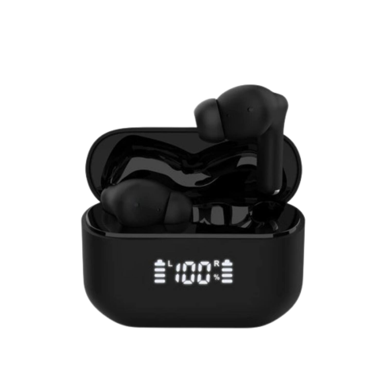 Front. Stock Preferred - Xpods ANC True Wireless Earbuds with Active Noise Cancelling, Bluetooth 5.4, ENC Voice Mics & Wireless Charging Case - B.