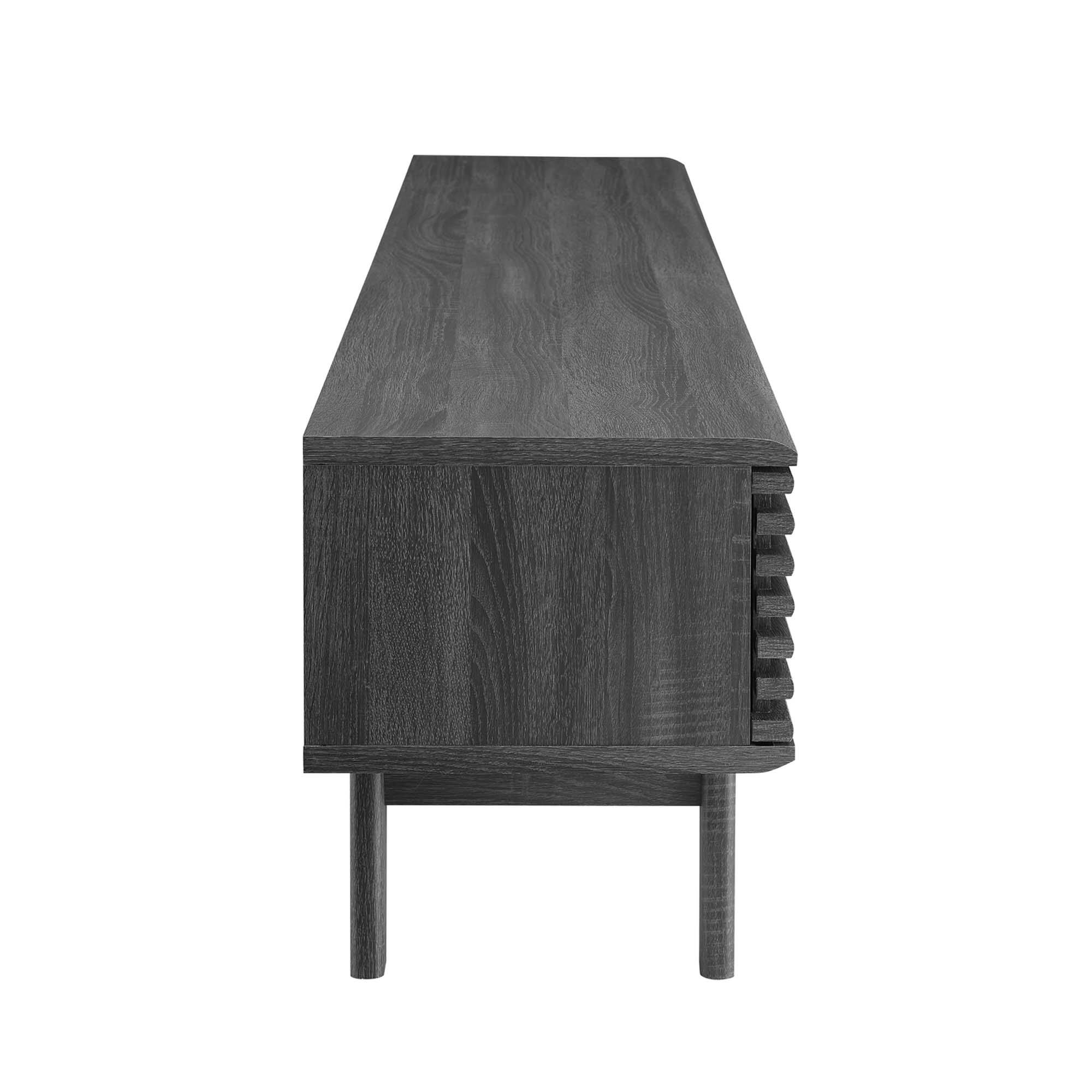 Angle. Modway - Render 70" Entertainment Center TV Stand by Modway - Charcoal.