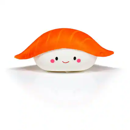 Front. Toynk - Smiling Salmon Nigiri Sushi Scented Squishy Foam Toy | Japanese Anime Collection - Orange.