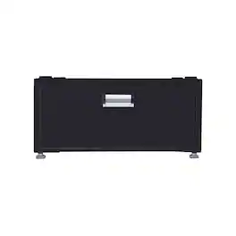 Equator - 24in Laundry Pedestal 11in tall + Rollout Storage Drawer Adjustable feet - Gray