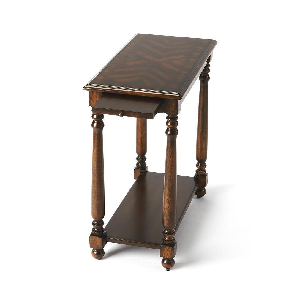 Left. Butler Specialty - Devane Side Table - Dark Brown.