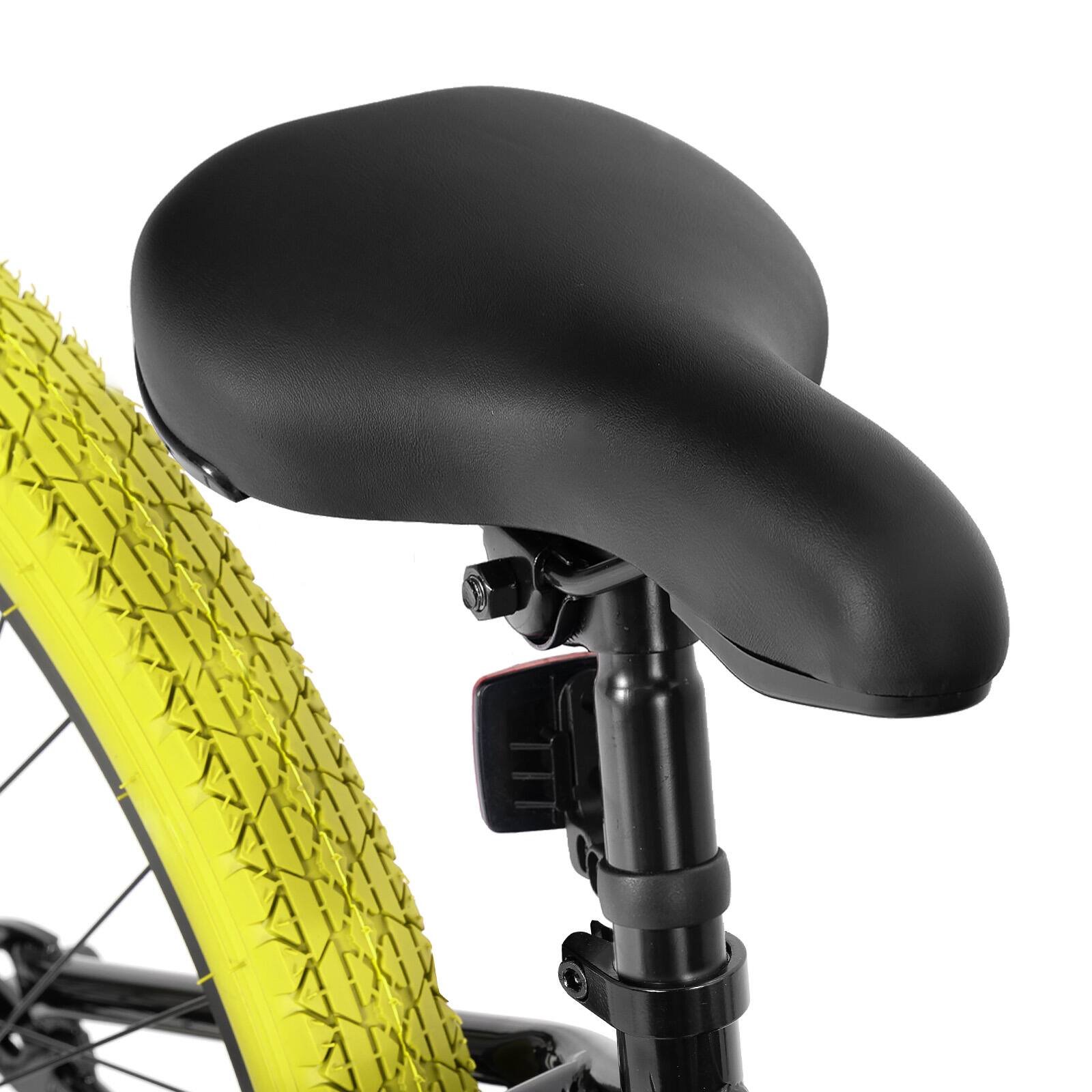 Alt View 5. JOYSTAR - JOYSTAR Brockway Freestyle Kids BMX Bike 24" Kids Bicycles for Ages 9-12, Girls Boys Beginner-Level Riders 2 Pegs Yellow - Yellow.