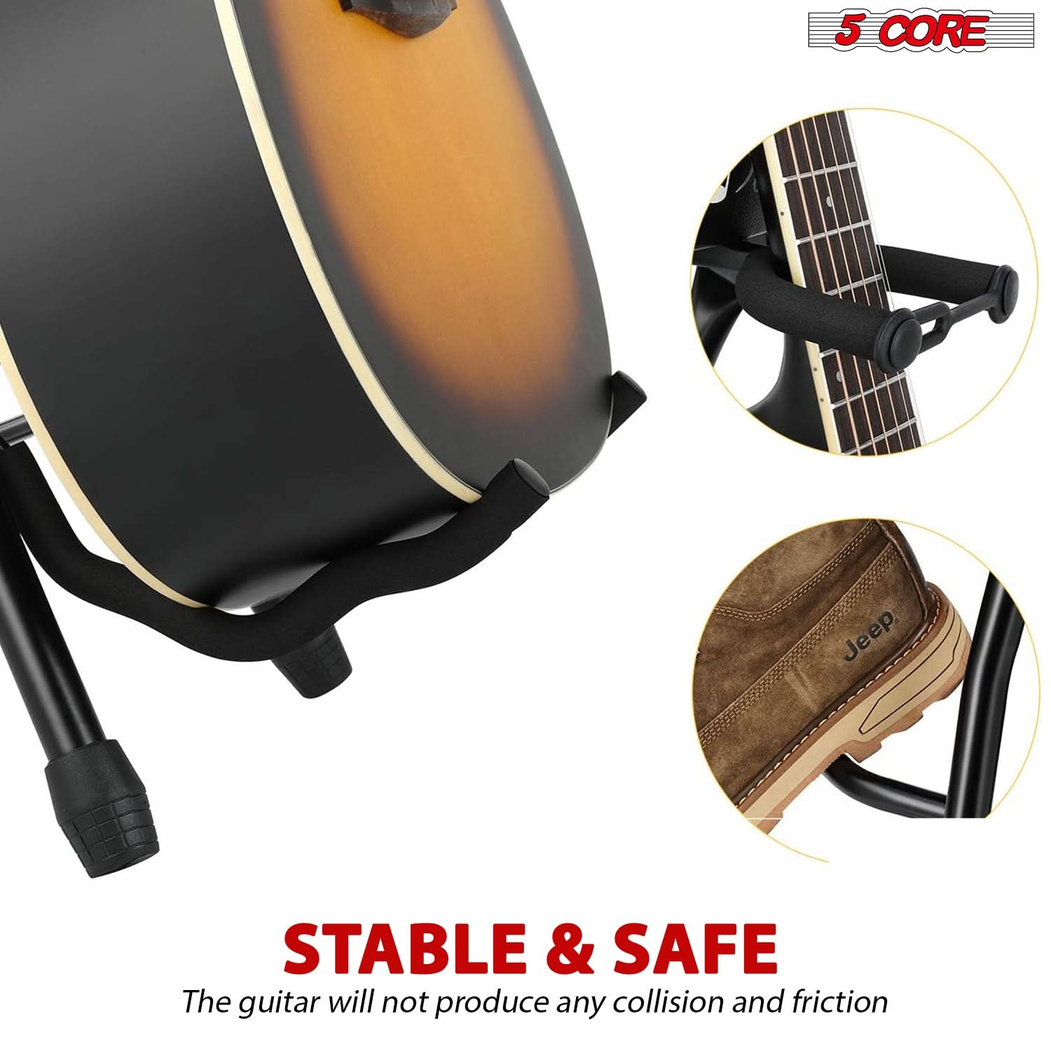 5 CORE

STABLE & SAFE

The guitar will not produce any collision and friction
