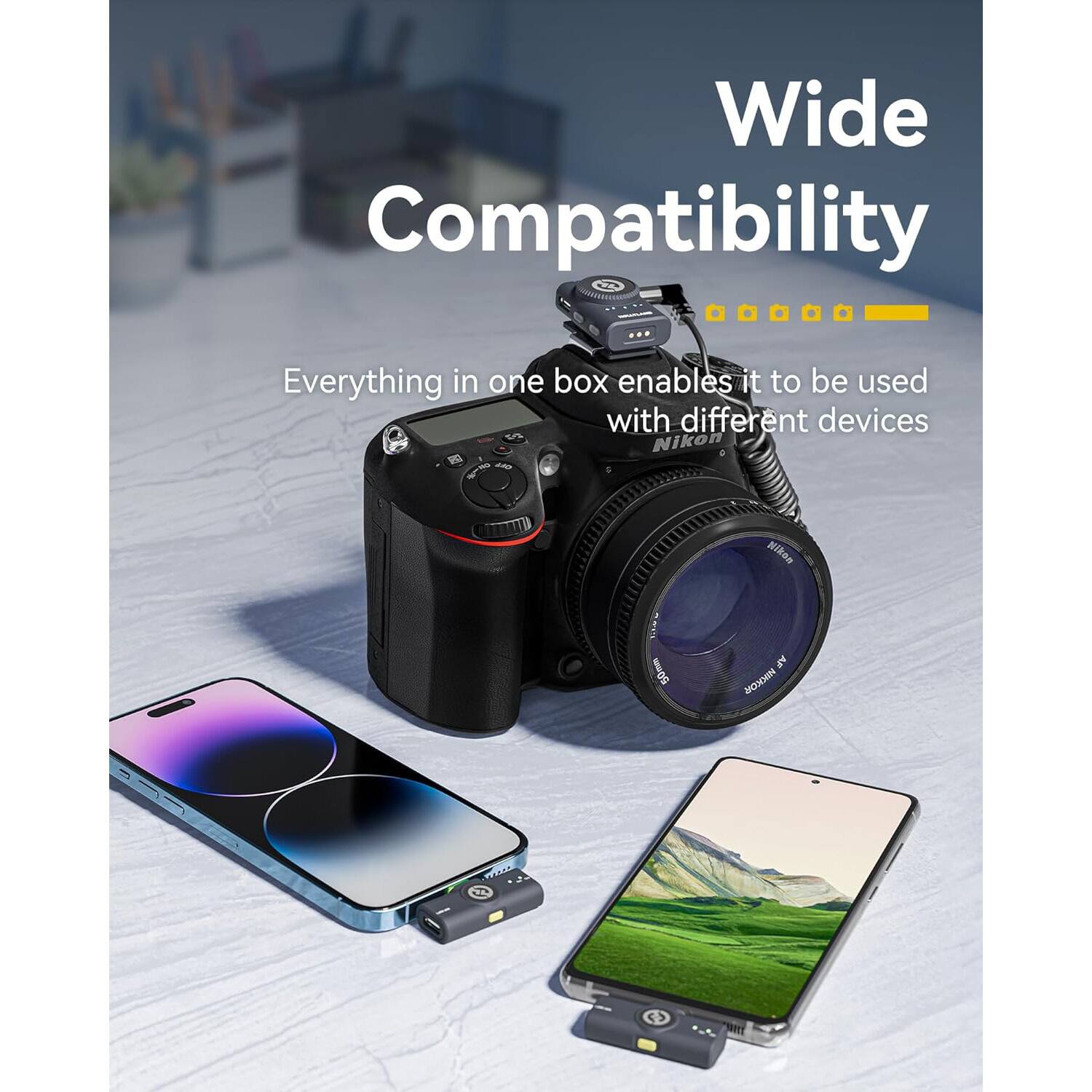 HOLLYLAND LARK M2 Combo Wireless Mini Microphone for iPhone