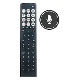 VINABTY - New ERF2D36H Voice Replaced Remote Fits for Hisense TV 43A53FUV 50A53FUV 55A53FUV 65A53FUV 50A66FUA 55A66FUA 65A66FUA - Black