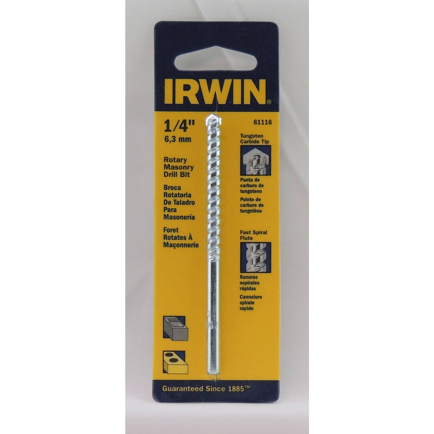 Irwin - 1/4  X 4  L Carbide Tipped Rotary Drill Bit Straight Shank 1 pc price history on PriceWatchPro
