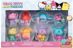 Jazwares - Hello Kitty and Friends Ombre Tropical Party - 2” Figure 8-Pack (Series 3) - Front_Zoom