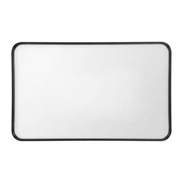 Elegant Decor - Contour Metal Rectangle Mirror 22x40 - Black