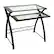 Front. Twin Star Home - Computer Desk with Keyboard Tray, Black - Black.