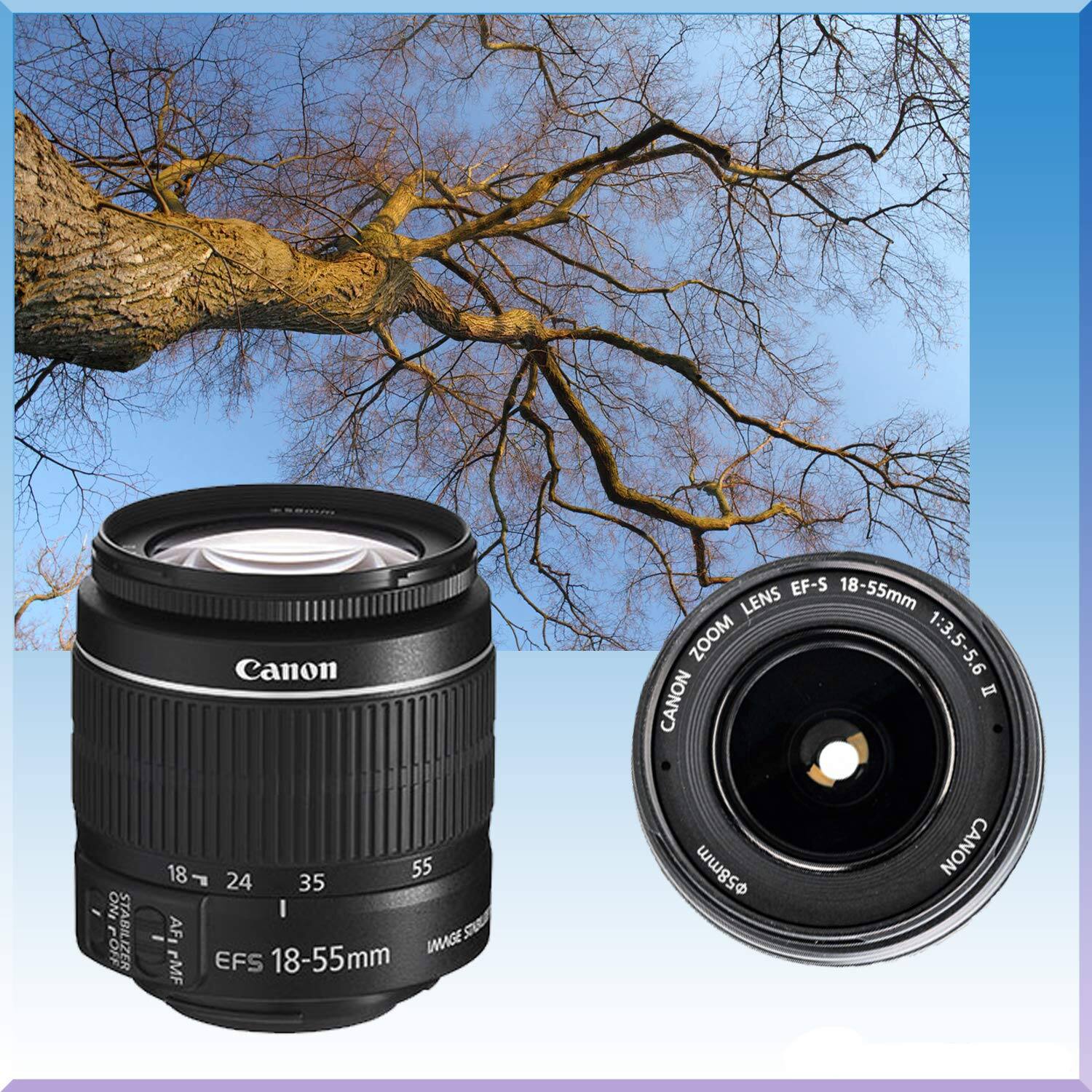 Canon EF-S 18-55mm f/3.5-5.6 II Lens Zoom with Image Stabilizer