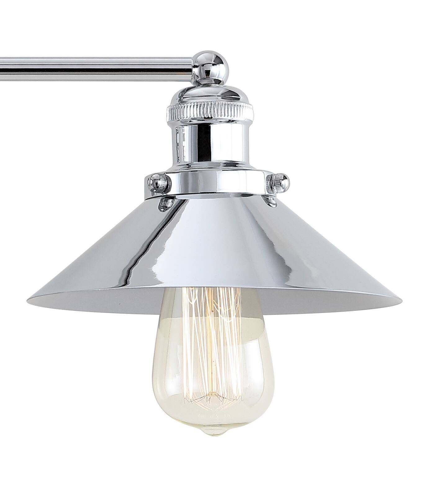 Alt View 4. Jonathan Y - July 26.5" 3-light Industrial Farmhouse Metal Vanity Light, Chrome - Chrome.