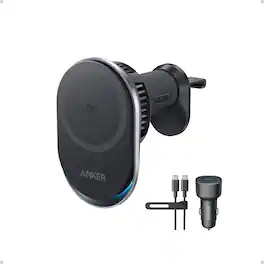 Anker - Prime MagSafe Car Mount Charger, Qi2 25W Certified Wireless Car Charger with TEC Cooling