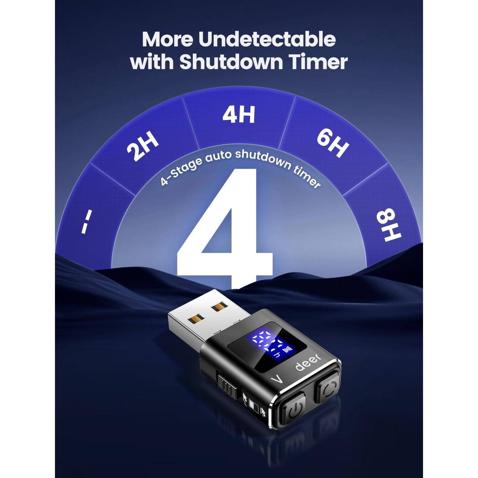 More Undetectable with Shutdown Timer

4-Stage auto shutdown timer

4H 2H 6H 8H