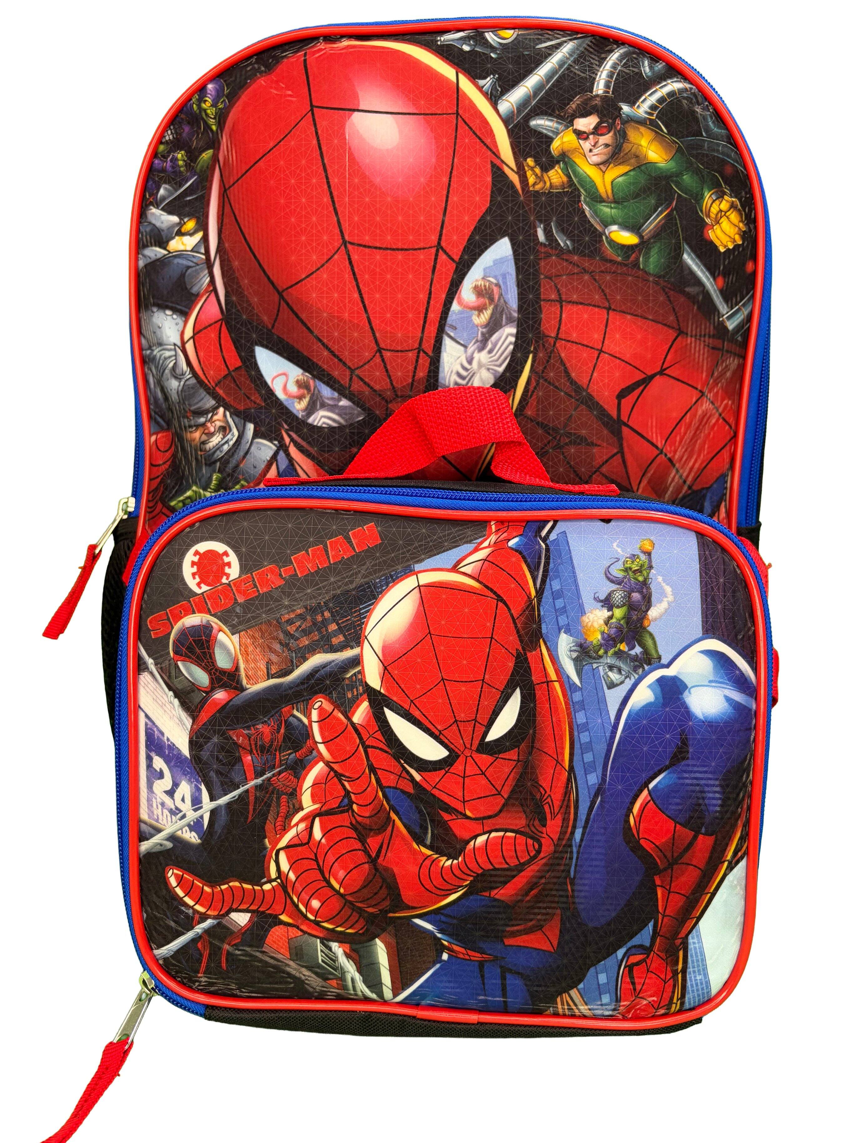 Alt View 1. Marvel - Marvel Spider-Man 16" Shoulder Backpack for School with Rectangular Lunch Bag - Assorted Pre-Pack.