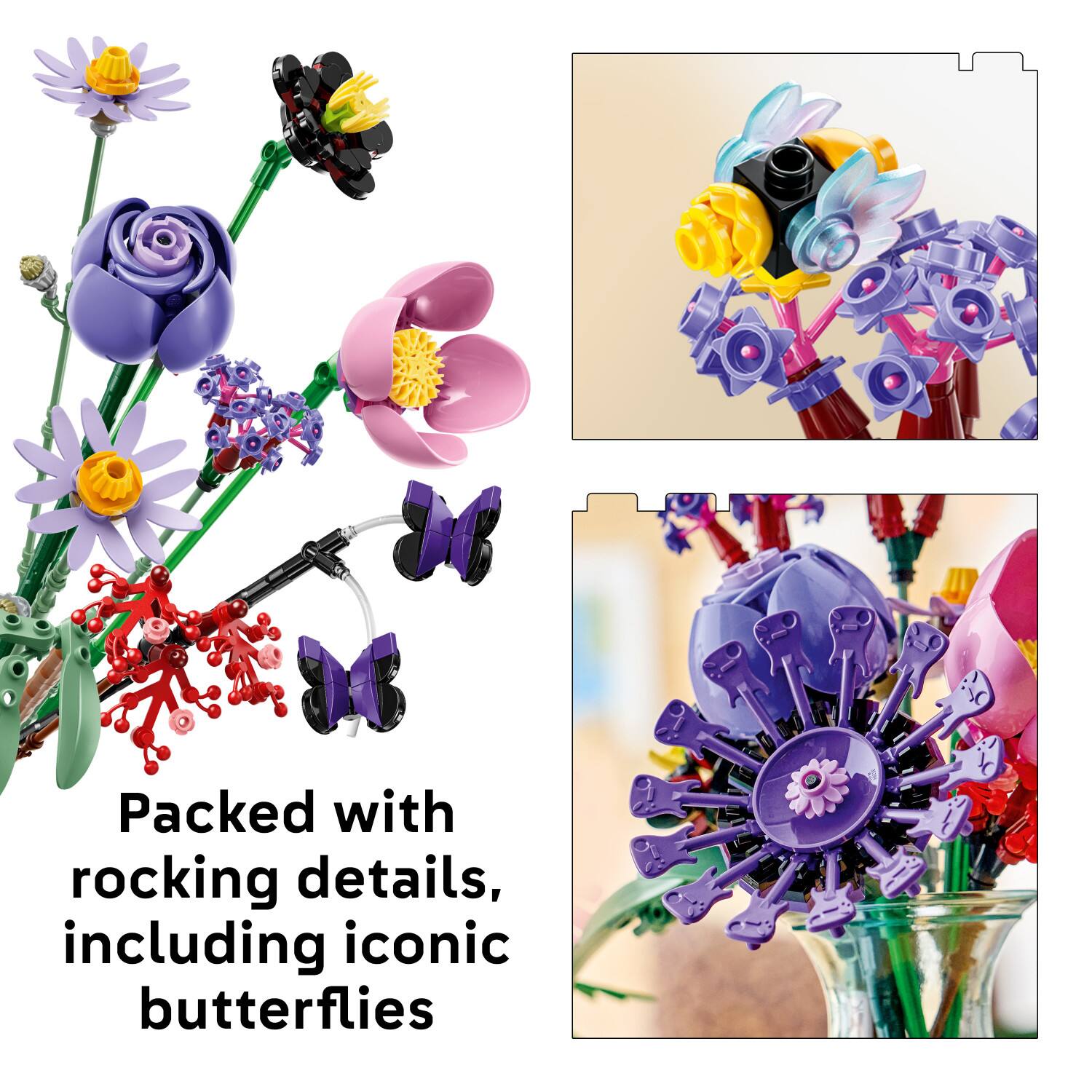 Packed with rocking details, including iconic butterflies